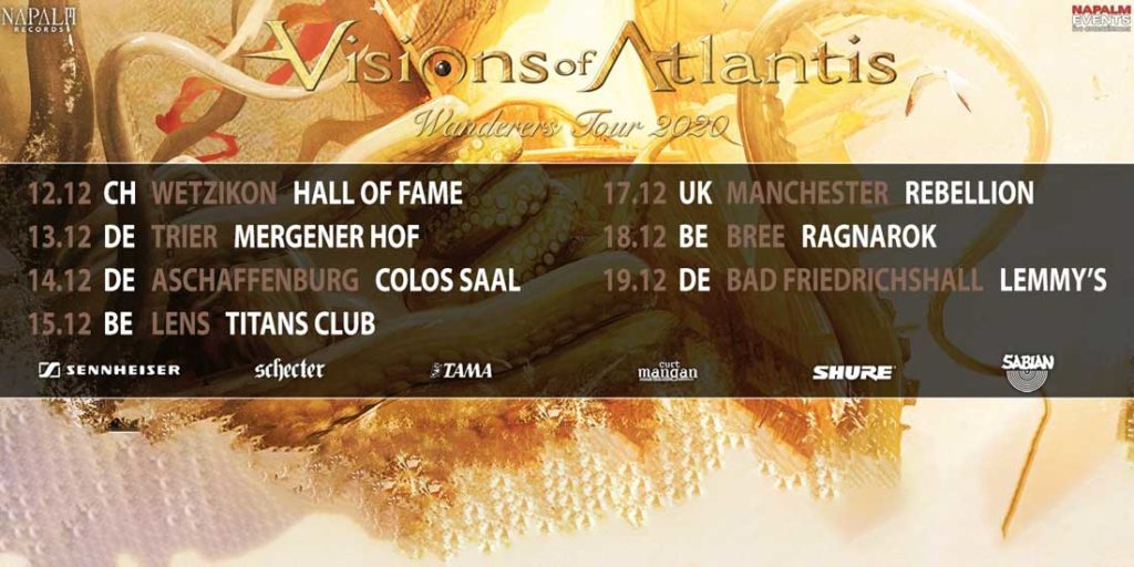 Wildfire Music UG | Konzert- und Tourneeveranstalter | Vision of Atlantis "Wanderers Tour 2021"
